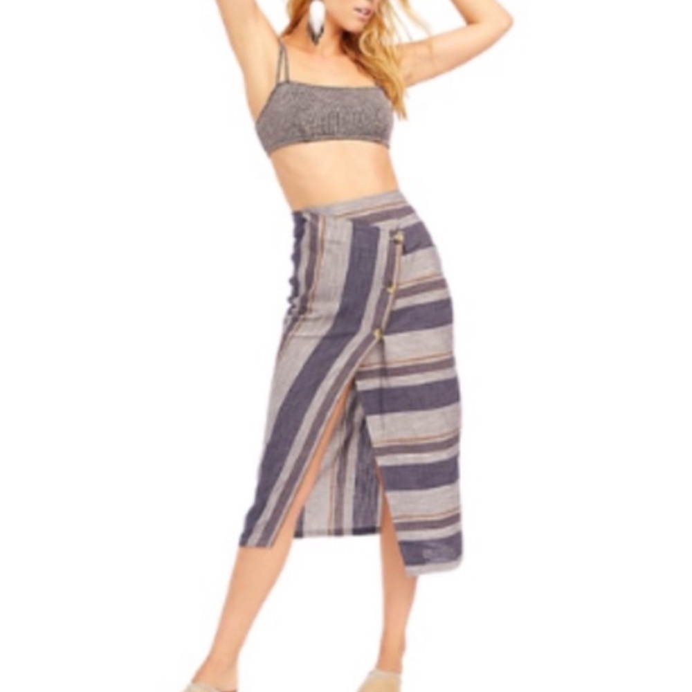 NWT Free People Big Sur Midi Skirt Size 6